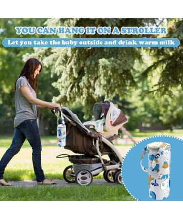LNQ LUNIQI Insulated Baby Bottle Bag - Portable Travel Feeding Bag for Newborn Toddler - Thermal Insulation - Grey - Buy Online on SooperMarket.com