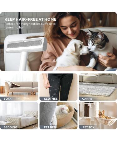 Baytion Pet Hair Remover Roller - Self-Cleaning Brush for Dogs & Cats - Easy Fur Removal from Furniture, Car Seats, Rugs & More - Buy Online on SooperMarket.com