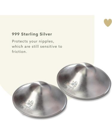 Silver Nursing Cups - Nipple Shields for Newborn Nursing - Soothe and Protect Nipples - 999k Regular Size - Buy Online on SooperMarket.com