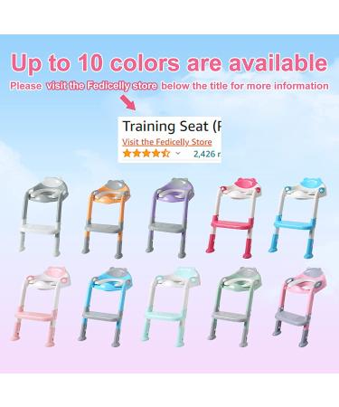 Potty Training Seat for Toddlers | Kids Toilet Chair with Ladder and Step Stool (Gray/White) - Buy Online on SooperMarket.com