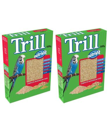 Bird Supplies Trill Nutrivit Complete Budgie Food With Vitamins 500g (2 Pack)