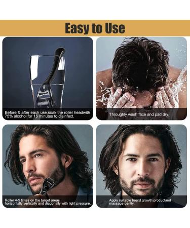 Beard Roller 0.5mm - Microneedle Dermaroller for Beard Growth & Care | 1 Pack - Buy Online on SooperMarket.com