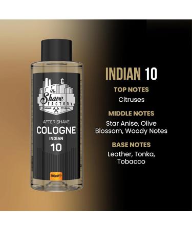 the shave factory After Shave Cologne Series (10 Indian 500ml (16.9 fl. oz)) 10 Indian 16.9 Fl Oz (Pack of 1) - Buy Online on SooperMarket.com