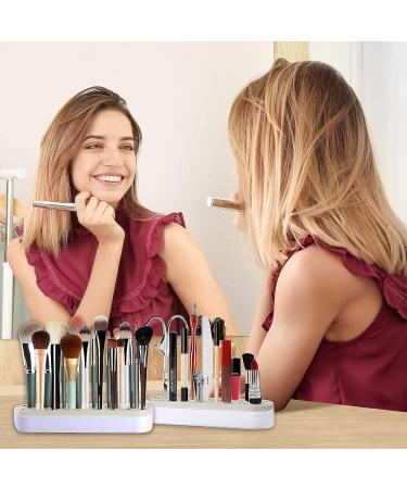 Lolalet 2 Pack Silicone Makeup Brush Holder Organizer - Multipurpose Desktop Stand for Brushes, Pencils, and Craft Tools - Buy Online on SooperMarket.com