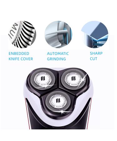 HQ8 Replacement Heads for Norelco Aquatec Shavers - Compatible with Philips Razor PT720 AT880 AT810 - 3 Pack HQ8 Blades - Buy Online on SooperMarket.com