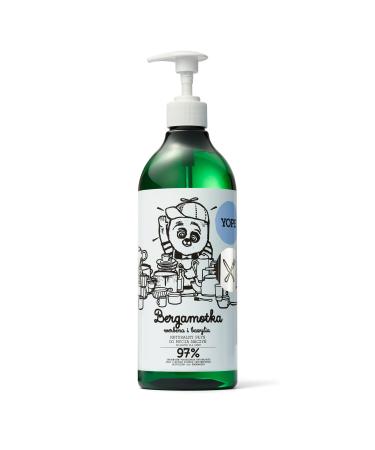 Yope Natural Detergent Washing-Up Liquid | Bergamot & Basil | Vegan | Cruelty Free | Paraben & SLS Free | 750 ml Bergamot Basil