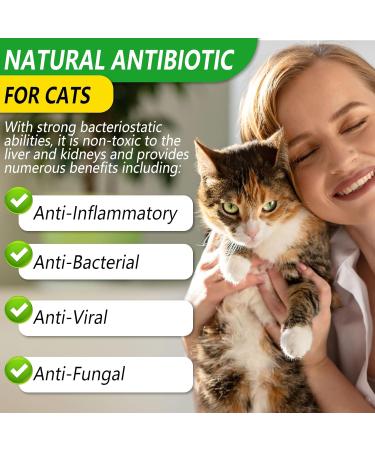Natural Antibiotics for Cats | 2 Fl Oz Pet Supplements | Multivitamin & Allergy Itch Relief - Chicken Flavor - Buy Online on SooperMarket.com