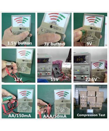 Battery Tester with Meter - Electric Voltage Tester for AA AAA C D N Button Cell Batteries - Accurate Battery Checker - Buy Online on SooperMarket.com