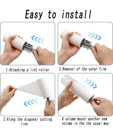 Extra Sticky Lint Roller - 6 Rolls with 60 Sheets Each | Effective Animal Hair Remover for Clothes Sofas & Carpets - Buy Online on SooperMarket.com