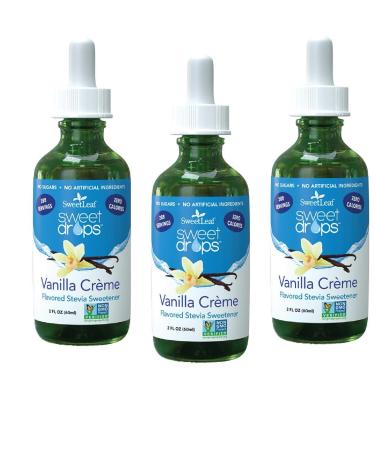 SweetLeaf Stevia 2, Vanilla Crme, 2 Fl Oz (Pack of 3)