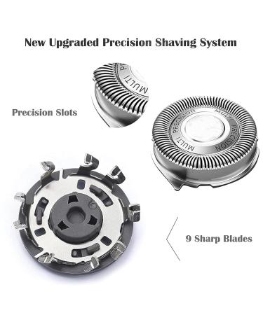 Buy SH50/52 Replacement Blades - Compatible with Norelco Series 5000 Razors | 3-Pack Shaving Heads for Electric Razors - Buy Online on SooperMarket.com