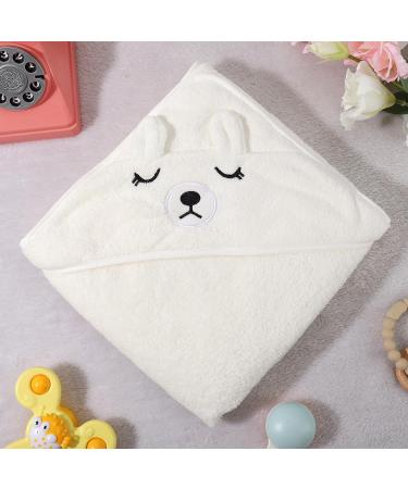 Zuimei Hooded Baby Towel - Soft Cute Animal Design for Newborns - Boy and Girl Birthday Gift - Bear Pattern - Buy Online on SooperMarket.com