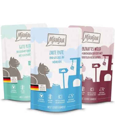 Mjamjam Mix Package II - Premium Wet Cat Food 12-Pack (1.5kg) | Chicken Cattle & Heart Bundle - Buy Online on SooperMarket.com