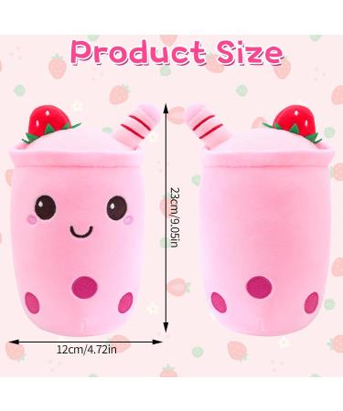 Guiffly Bubble Tea Plush Boba Fluffy Cuddle Pillow Toy - Pink - Buy Online on SooperMarket.com