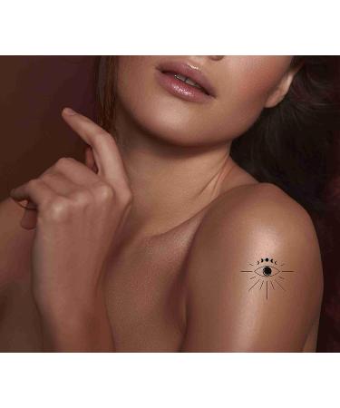 Dopetattoo 6 Sheets Third Eye Temporary Tattoos for Men and Women - Neck, Arm, Chest - 3.7 X 3.7 Inch Fake Eyes Tattoo Set - Buy Online on SooperMarket.com