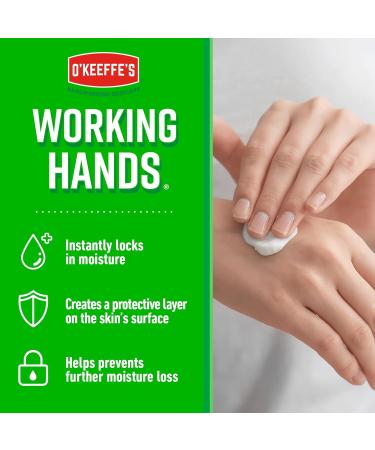 O Keeffe s Working Hands Value Tube 190ml (2 Pack) Hand Cream for Extremely Dry Cracked Hands | Non-Greasy Unscented & Instantly Boosts Moisture Levels TUBE 190 ml (Pack of 2) - Buy Online on SooperMarket.com