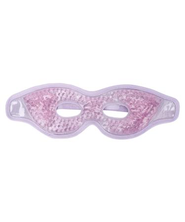 Reusable Gel Bead Eye Pack Hot Cold Compress Pack Eye Mask for Fatigue Relief Skin Friendly Soft Silicone Gel Eye Pad Versatile Gel Bead Eye Cover for Dark Circles Migraines Eye Surgery(Purple)