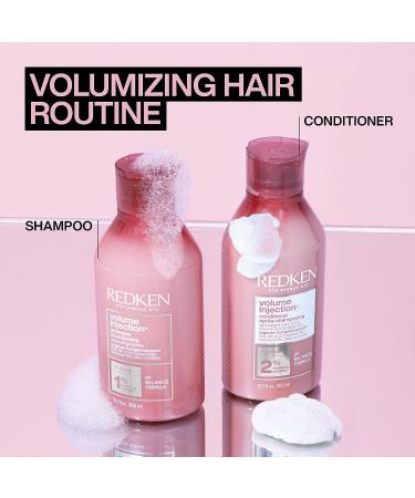Redken Volume Injection Conditioner | Volumizing & Detangling for Fine Hair | 10.1 Fl Oz - Buy Online on SooperMarket.com