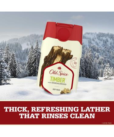 Old Spice Timber Body Wash for Men - Sandalwood Scent 25 Fl Oz (4 Pack) - Buy Online on SooperMarket.com