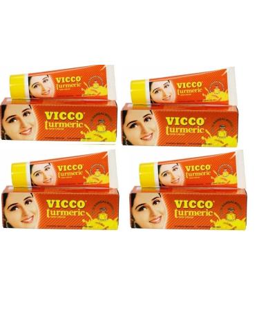 Vicco Turmeric Skin Cream with Sandalwood Oil 4 pack (4 X 70g)
