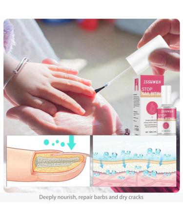 Anti Nail Biting Nail Polish Stop and Grow Nail Biting Stop Nail Biting Stop Biting Nails Nail Biting Prevention Nail Biter Stopper Nail Biting Treatment Clear Nail Varnish Safe Natural Plant Extract - Buy Online on SooperMarket.com