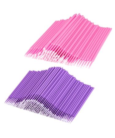 200 pieces of microbursten eyelashes for eyelash extensions disposable microbursten eyelash extension adhesive removal lashes graft tools for make-up oral and cleanliness