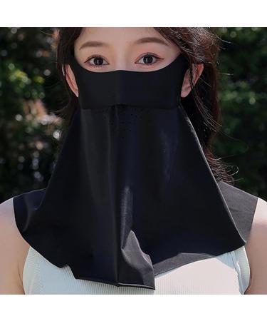 Shenrongtong Face Cover for Sun | Sun Masque SPF Face Cover | Full Face Shield UV Masque Sunscreen Masque Sun Face Cover Breathable Face Scarf Cover for Men Women Black - Buy Online on SooperMarket.com