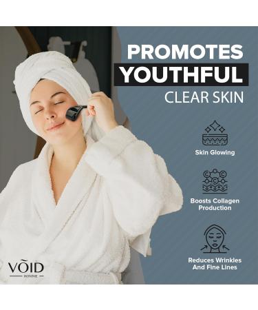 VOID Homme Derma Roller - Professional Microneedling Beard Roller with 540 Titanium Needles - Stimulates Hair Growth & Collagen Production - Targets Wrinkles Fine Lines Stretch Marks Dark Spots - Buy Online on SooperMarket.com