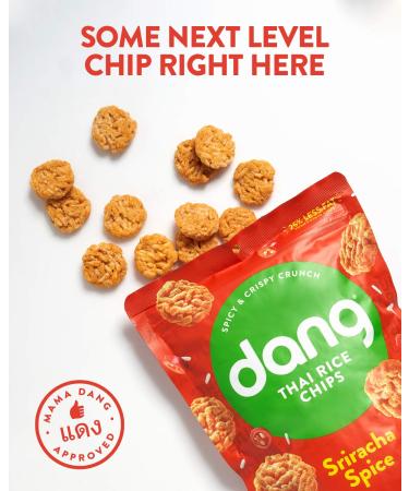 Dang Thai Rice Chips - Sriracha Spice | Gluten Free, Soy Free & Preservative Free Rice Crisps - Healthy Snacks Made with Whole Foods | 3.5 oz (Pack of 6) - Buy Online on SooperMarket.com