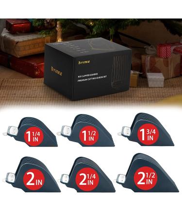 Wahl Hair Clipper Guards Set 1.25-2.5 inch, 6pcs Blue - Compatible with Most Full Size Trimmers - Metal Clip Included - Buy Online on SooperMarket.com