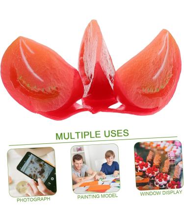 Alipis 9 Pcs Imitation Tomato Fake Tomato for Home Realistic Vegetable Decor Small Vegetable Ornament Red Tomato Figurine Lifelike Vegetable Tomato Artificial Lotus Root Slices Pvc Watermelon Redx3pcs 6.5x3.5cmx3pcs - Buy Online on SooperMarket.com