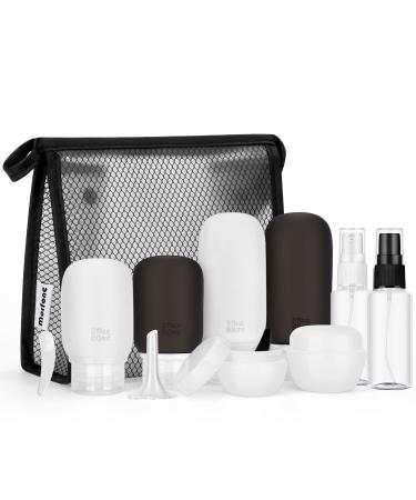 Morfone 13 Pack Travel Bottles Leakproof Travel Containers for Toiletries TSA Approved Silicone Travel Accessories Squeezable Refillable 2oz 3oz for Cosmetic Shampoo Conditioner Lotion (BPA Free)