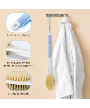 Horjor Long Handle Back Scrubber Brush - Exfoliating Bath Brush for Men and Women - Buy Online on SooperMarket.com
