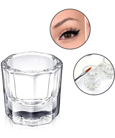 Glamified Dappen Dish Bowl Set + Eyebrow Tint Brush | Acrylic Nail Art Equipment - Buy Online on SooperMarket.com