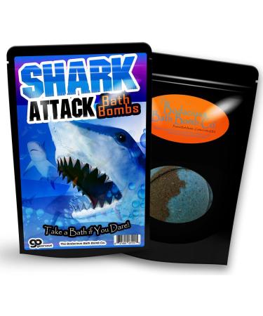 Shark Attack Bath Bombs - XL Black and Blue Bath Fizzers for Kids - Fun, Cool Bath Experience for Boys - Buy Online on SooperMarket.com