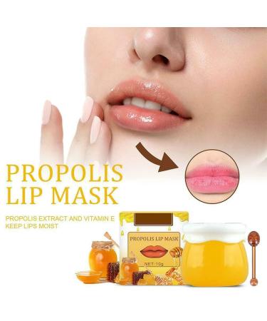 Buy Honey Pot Lip Balm & Mask | Propolis Moisturizing Lip Care - Day & Night Repair Anti-Cracking Honey & Strawberry - 10G - Buy Online on SooperMarket.com