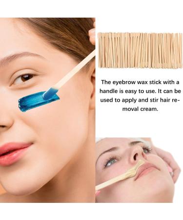 200pcs Wooden Eyebrow Spatulas for Waxing - Small Wax Sticks & Waxing Set - Buy Online on SooperMarket.com