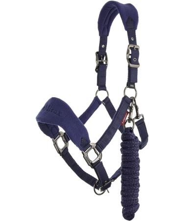 LeMieux Vogue Fleece Headcollar & Leadrope - Full Size Black/Grey | Premium International Shipping - Buy Online on SooperMarket.com