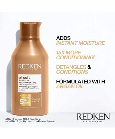 Redken All Soft Conditioner - Intense Softness for Dry/Brittle Hair - With Argan Oil - 10.1 Fl Oz - Buy Online on SooperMarket.com