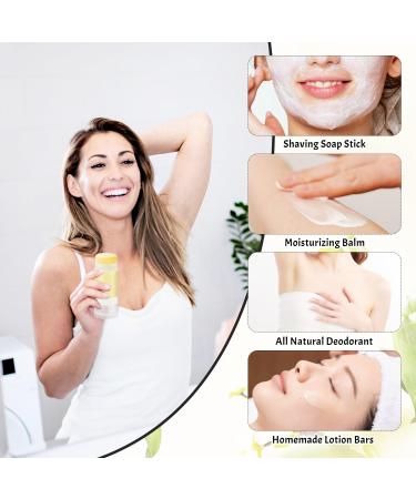 15 Pack 2 oz/60ml Plastic Deodorant Containers Empty Round Twist-Up Solid Stick Tube Container for Homemade Deodorant Shaving Soap Stick Heel Lip Balm Solid Lotion Bars-Top Filling Clear - Buy Online on SooperMarket.com