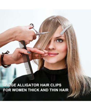 KALLORY 12Pcs Large Duckbill Hair Clips - Non-Slip Metal Barrettes for Thick & Thin Hair (Silver) - Buy Online on SooperMarket.com