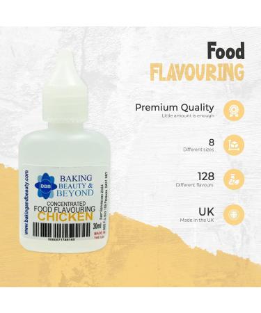 Baking Beauty and Beyond Concentrated Food Flavouring Oil - Dozen of Professional Quality Food Grade Flavouring Oil for Candy Making Baking Cooking Lip Balm and Lip Gloss - Chicken (100ml) - Buy Online on SooperMarket.com