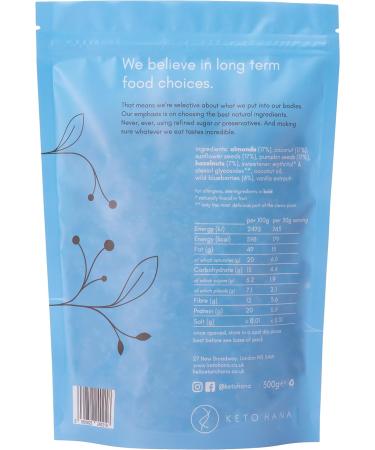 Keto Hana Wild Blueberry Vegan Granola - Dairy Free, Low Carb, No Refined Sugars, 4 Bags x 300gr - Buy Online on SooperMarket.com