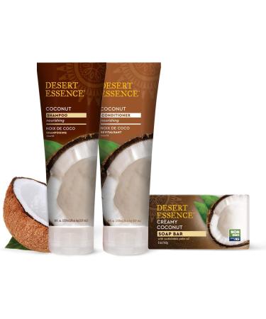 Desert Essence Creamy Coconut Soap Bar - 5 oz Natural Skincare - Buy Online on SooperMarket.com