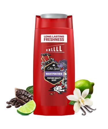 Old Spice Night Panther Shower Gel & Shampoo For Men 675 ml 3-in-1 Body-Hair-Face Wash Long-lasting Fresh