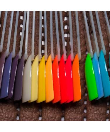 TRIXES Fan with 50 Nail Art Sticks | Fingernail Display for Practice & Showcase - Nail Tips for Artists - Buy Online on SooperMarket.com