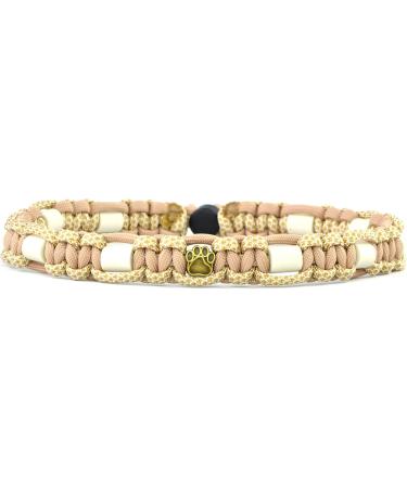 Custom EM Ceramic Collar for Dogs & Cats - Original US Paracord Under 20 cm Beige - Buy Online on SooperMarket.com