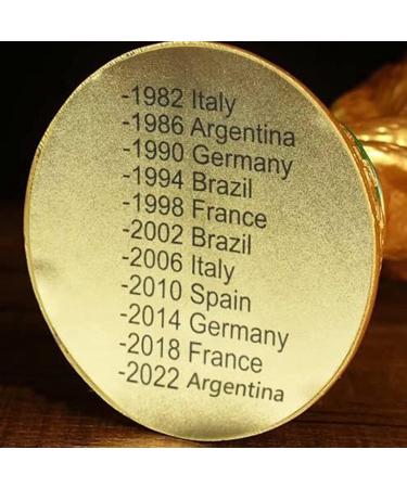 iRojalh World Cup Trophy Replica - 8.3''/10.62''/14.17'' Gold Resin Soccer Collectible for Sports Fans - Buy Online on SooperMarket.com