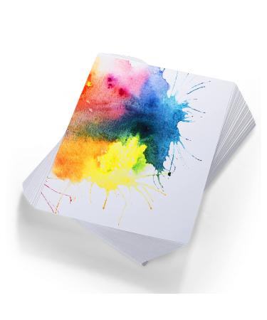 120 Sheets Cotton Watercolor Paper Cold Press Paper Pack for Kids Students Adults Watercolorist Beginning Artists (7 x 10 Inch) 7 x 10 Inch 230gsm