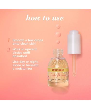 Burt's Bees Truly Glowing Reawakening Glow Booster Face Serum with Antioxidant-Rich Oils 100% Natural Origin Developed with Dermatologists 15mL Glow Booster With Antioxidant-Rich oils - Buy Online on SooperMarket.com